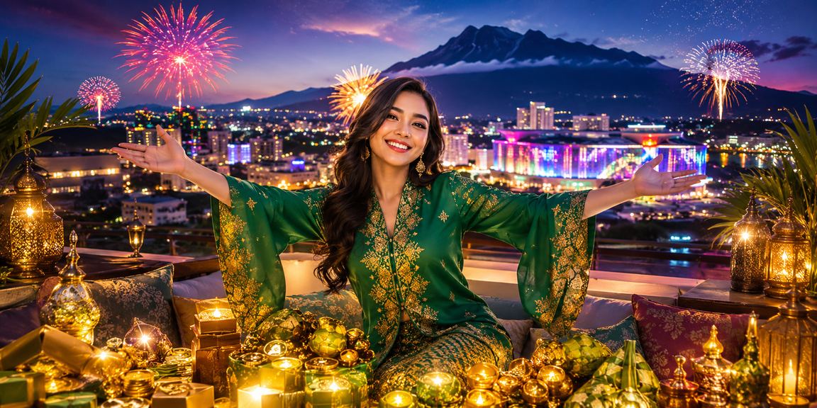 Suasana pertaruhan Hari Raya Sabah dengan nuansa perayaan Malaysia di platform rm33